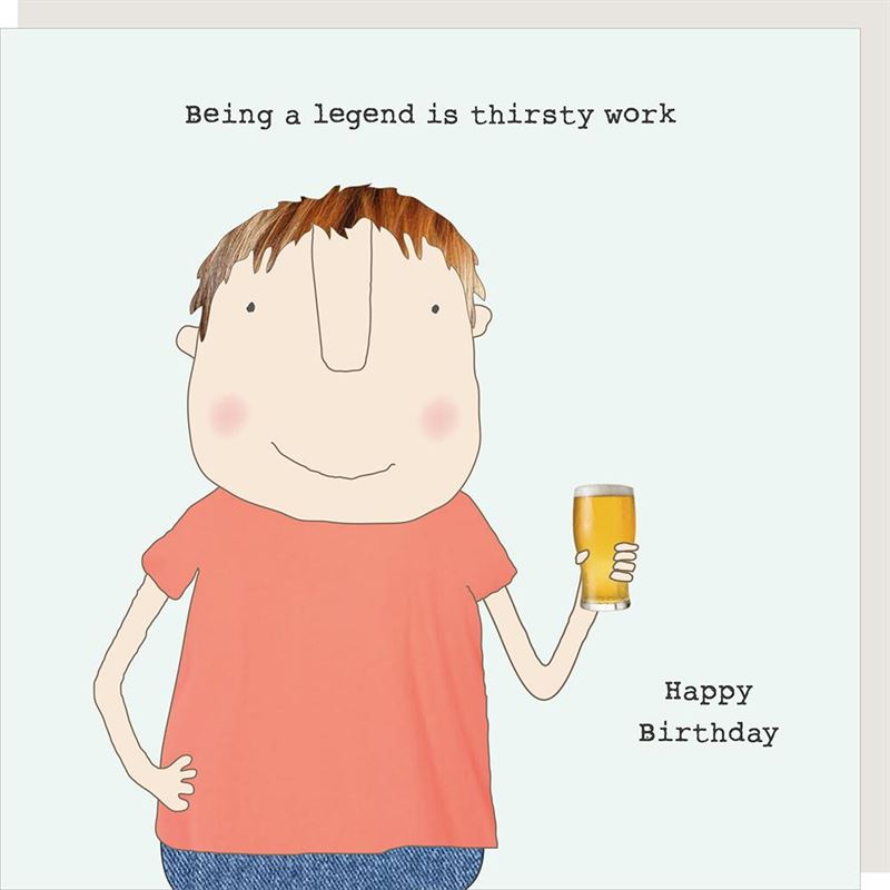 Rosie Made a Thing Greeting Card | Thirsty Work