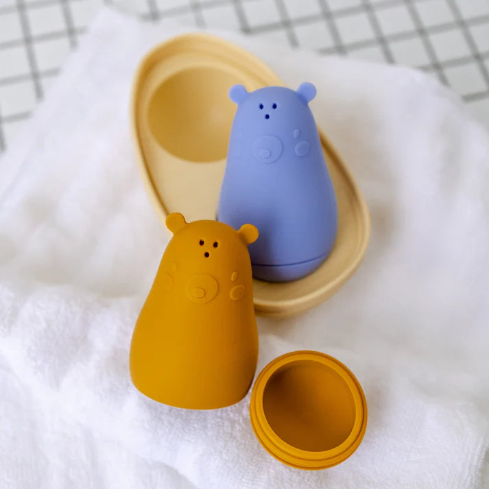 Bear & Moo Boating Bears | Silicone Bath Toys