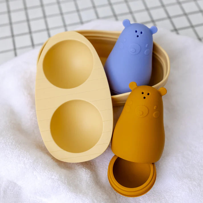 Bear & Moo Boating Bears | Silicone Bath Toys