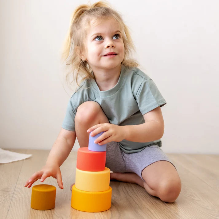 Bear & Moo Silicone Stacking Cups