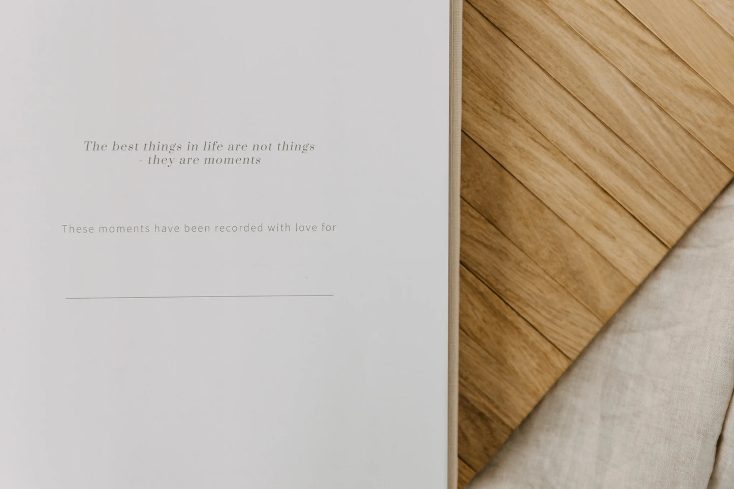 Olive + Page | Hold The Moments Family Keepsake Journal