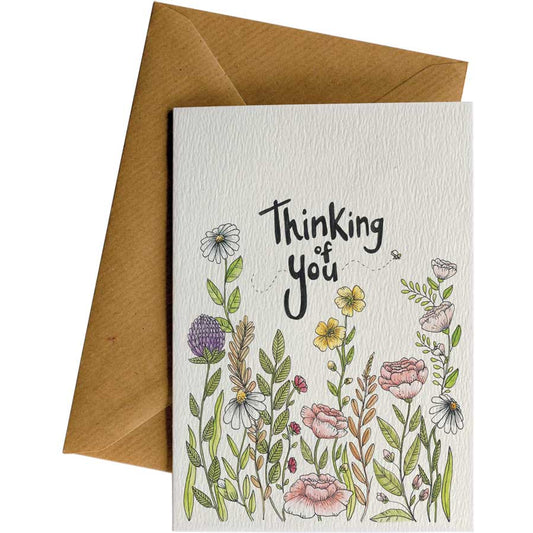 Little Difference Greeting Card - Thinking of You Flowers