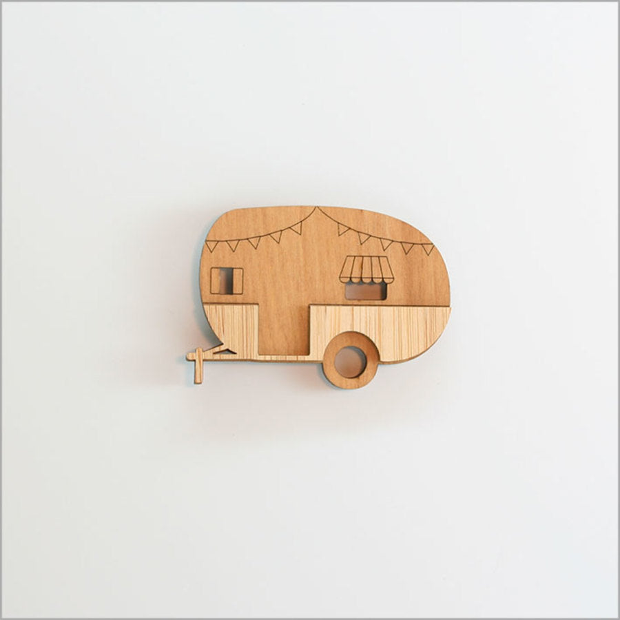 Crystal Ashley Wooden Magnet