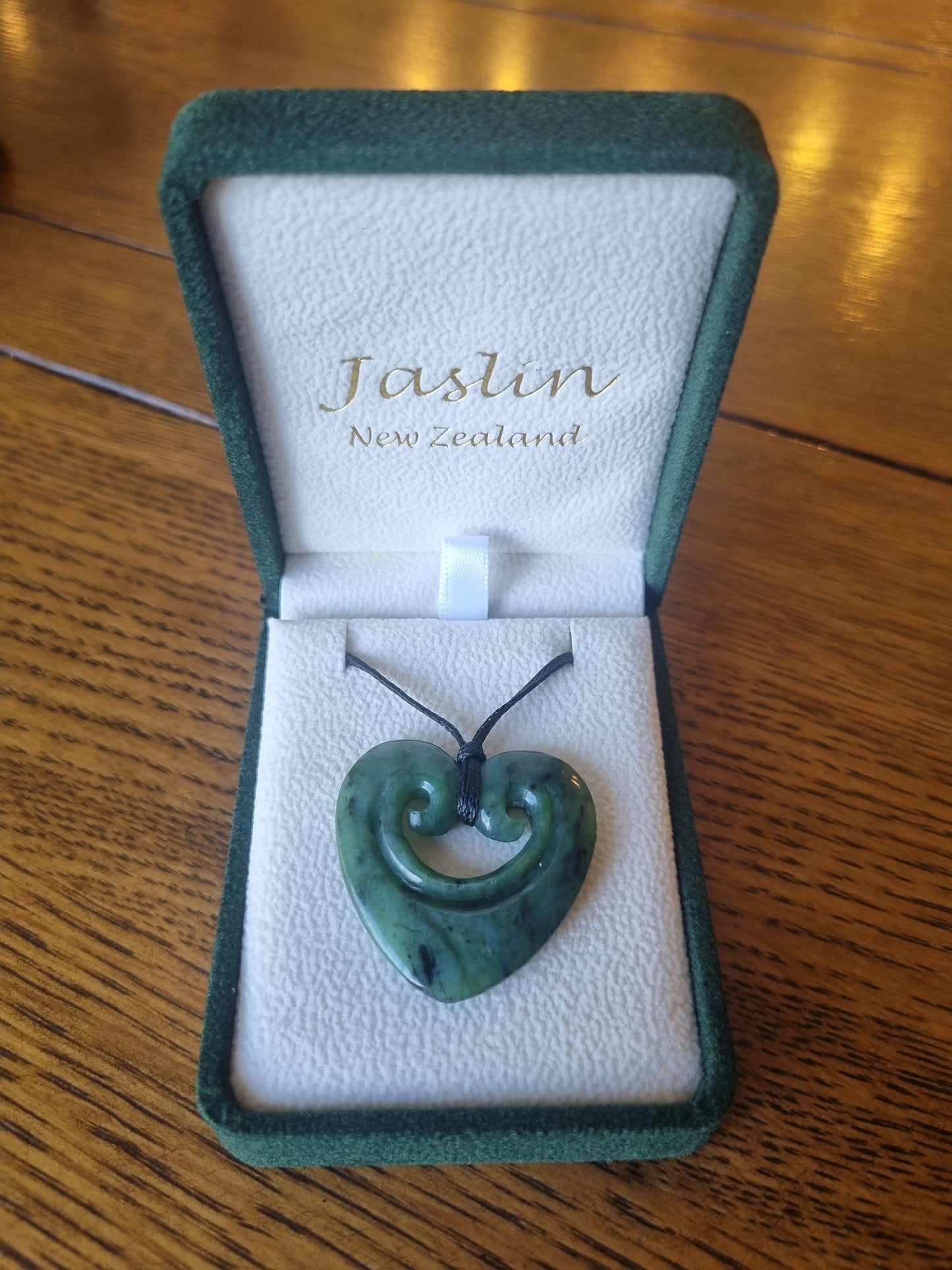 Jaslin Greenstone - Smiling Heart Necklace