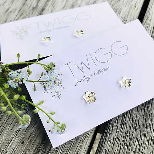 Twigg Forget Me Not Stud - Sterling Silver