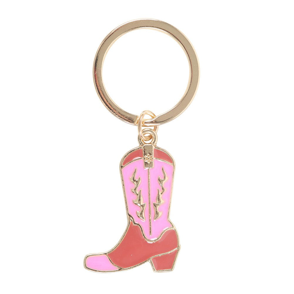 Cowgirl Boot Keyring