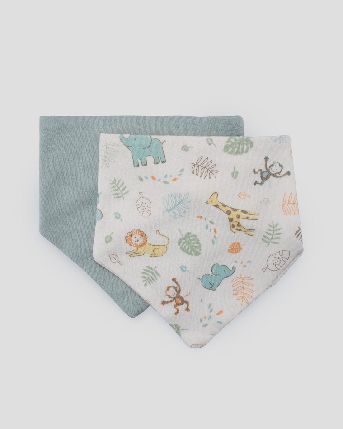 Little Linen Jersey Bib 2 pk | Savanna Giraffe