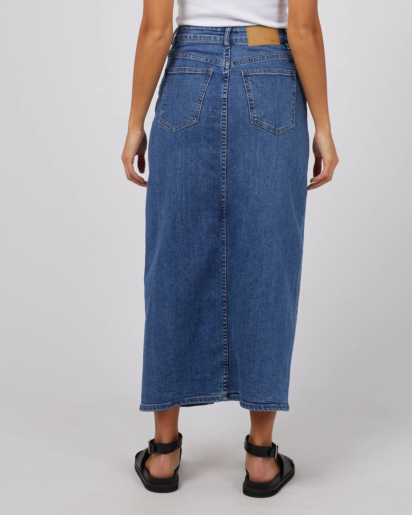 Silent Theory Eva Comfort Maxi Skirt | Blue