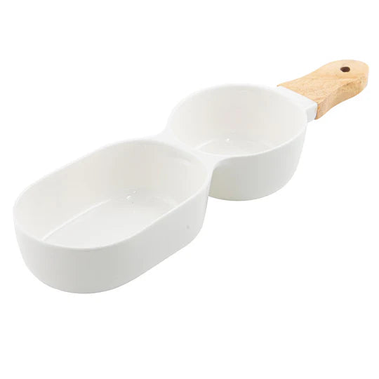 Ladelle Classic 2 Part White Serve Stick