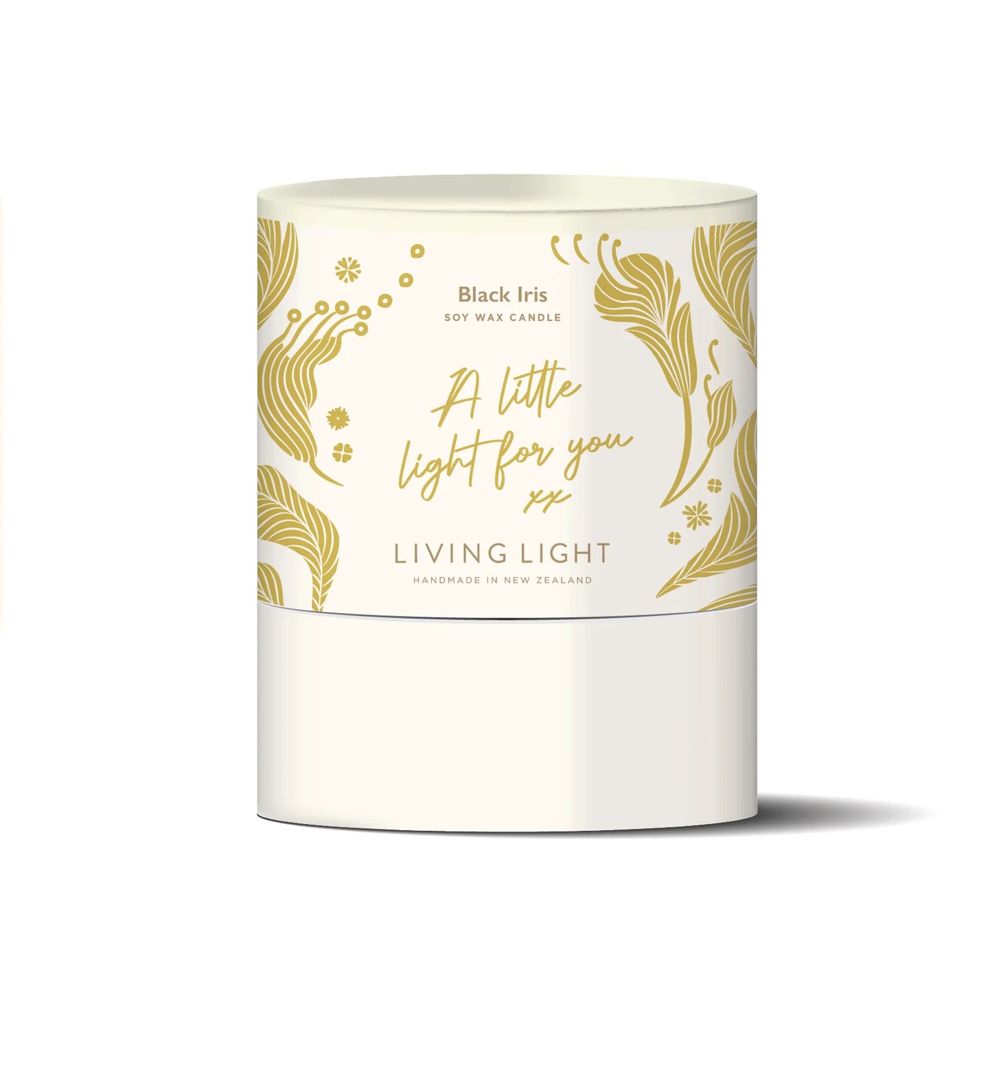 Living Light Soy Candle - A Little Light Light For You - Black Iris