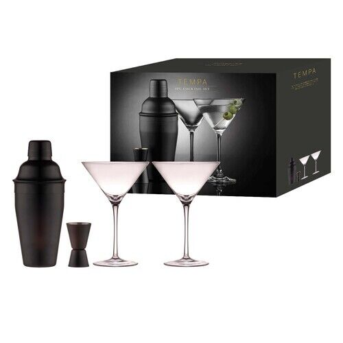 Tempa Aurora 4 piece Cocktail Set | Matte Black