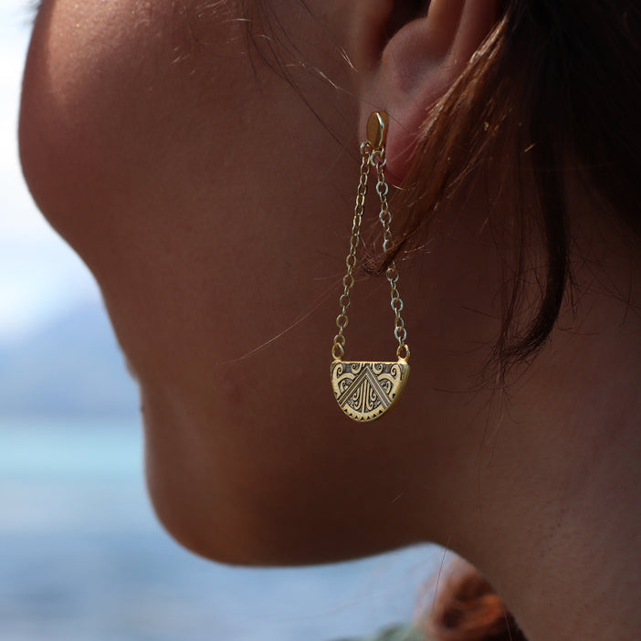 Little Taonga Maunga-nui Breastplate Earrings