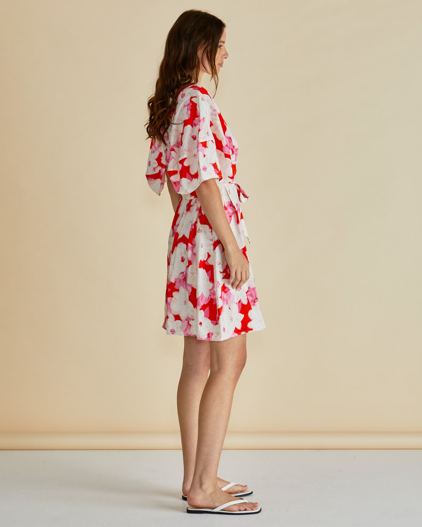 Betty Basics Gwenda Dress | Red Floral