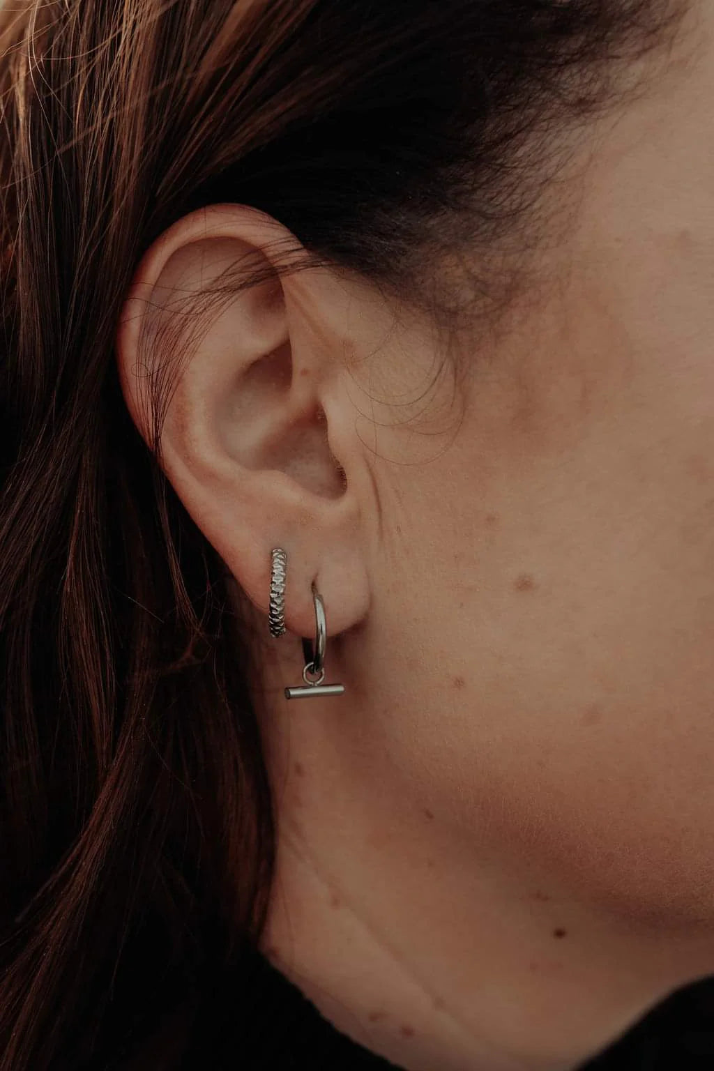 Katy B Bar Hoop Earrings