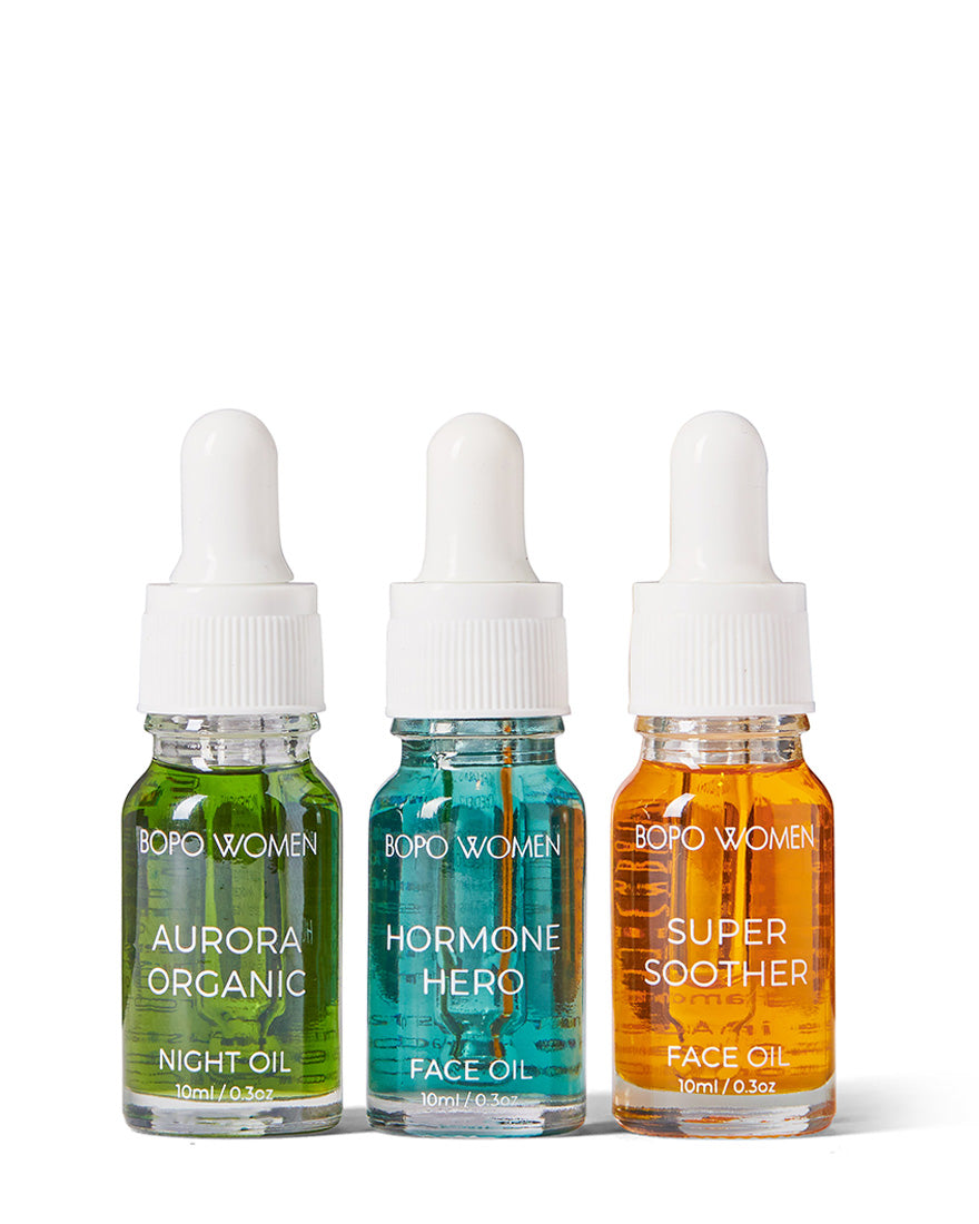 Bopo Women Mini Face Oil Trio Gift Set