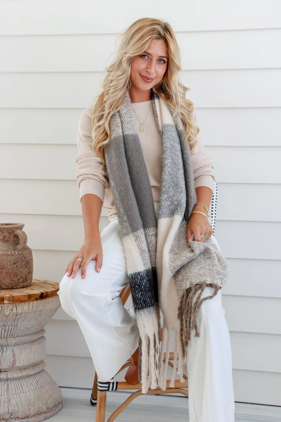 Free Spirit Wrap Scarf | Natural