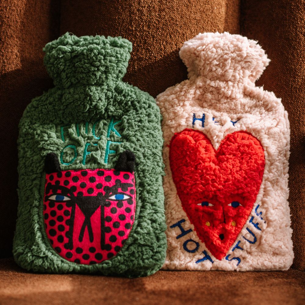 Studio Soph Hot Water Bottle | Hey Hot Stuff
