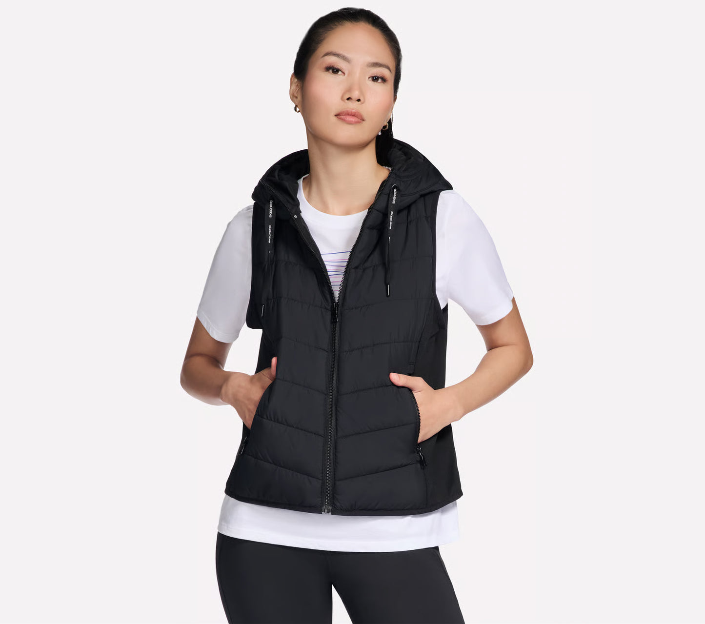 Skechers Performance Elite Hooded Vest | Black