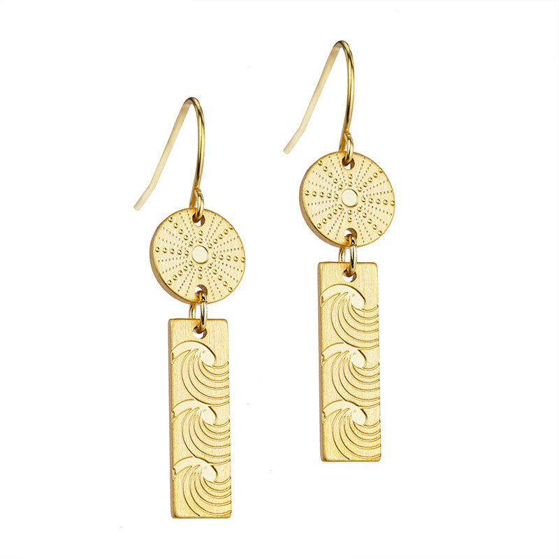 Little Taonga Kina & Moana Pendant Earrings
