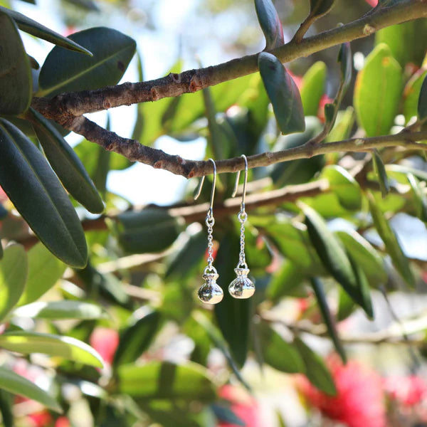 Little Taonga Poi Pendant Earrings