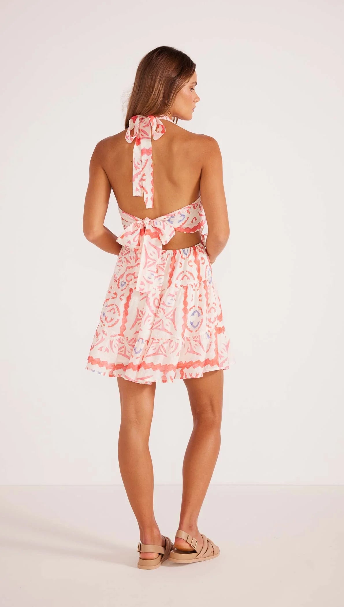 Mink Pink Lolani Tie Mini Dress