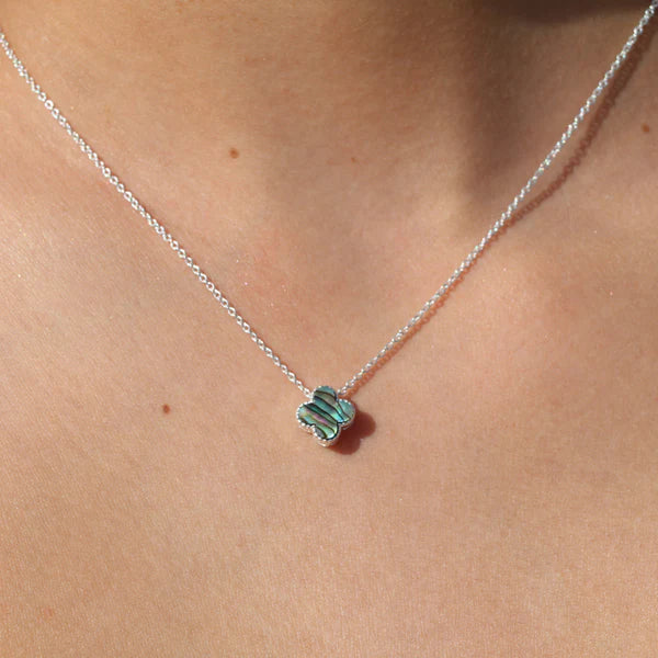 Little Taonga Paua Clover Necklace