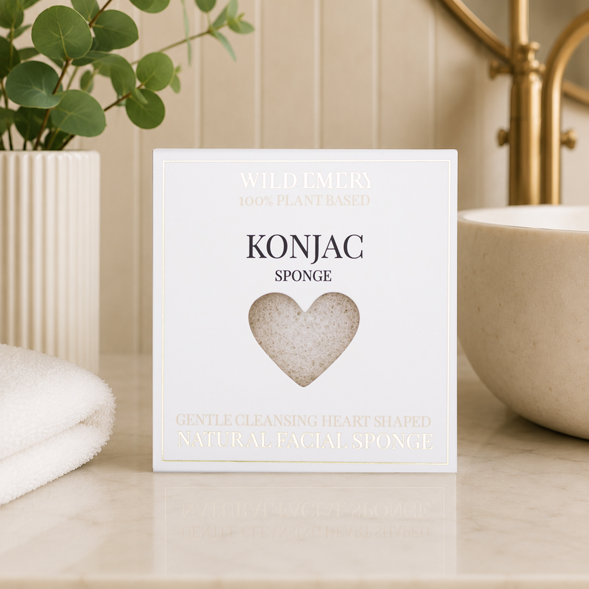 Wild Emery Konjac Facial Sponge | Natural