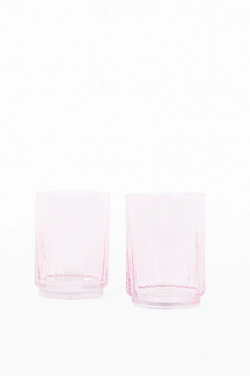 Willow & Mae Ribbed Tumblers | Pale Pink