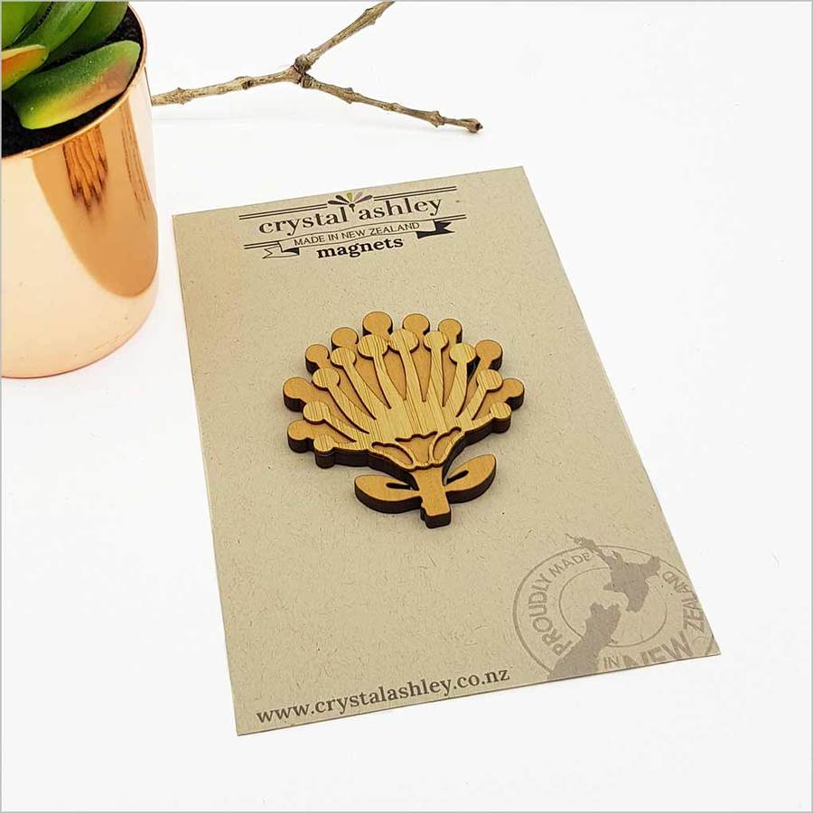 Crystal Ashley Wooden Magnet