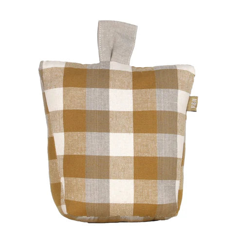 Raine & Humble Door Stopper | Yellow Sunset Check
