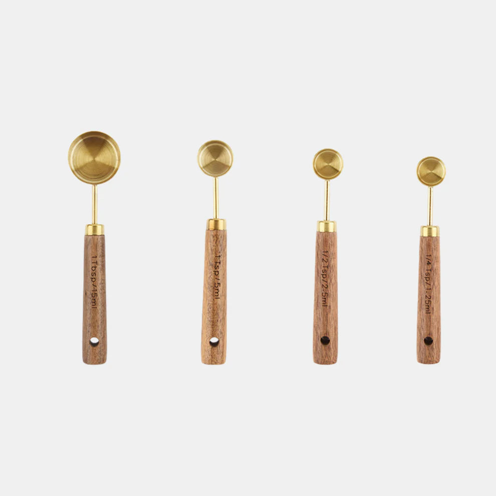 Garcia Jamie Measuring Spoons | Vintage Gold