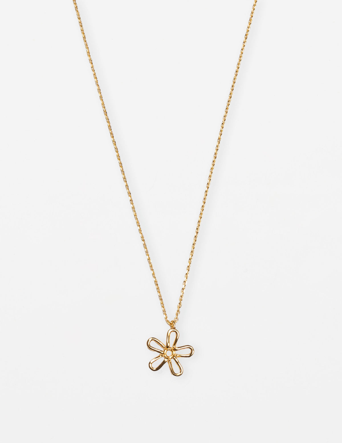 Stella + Gemma Necklace | Flower Cut Out Gold