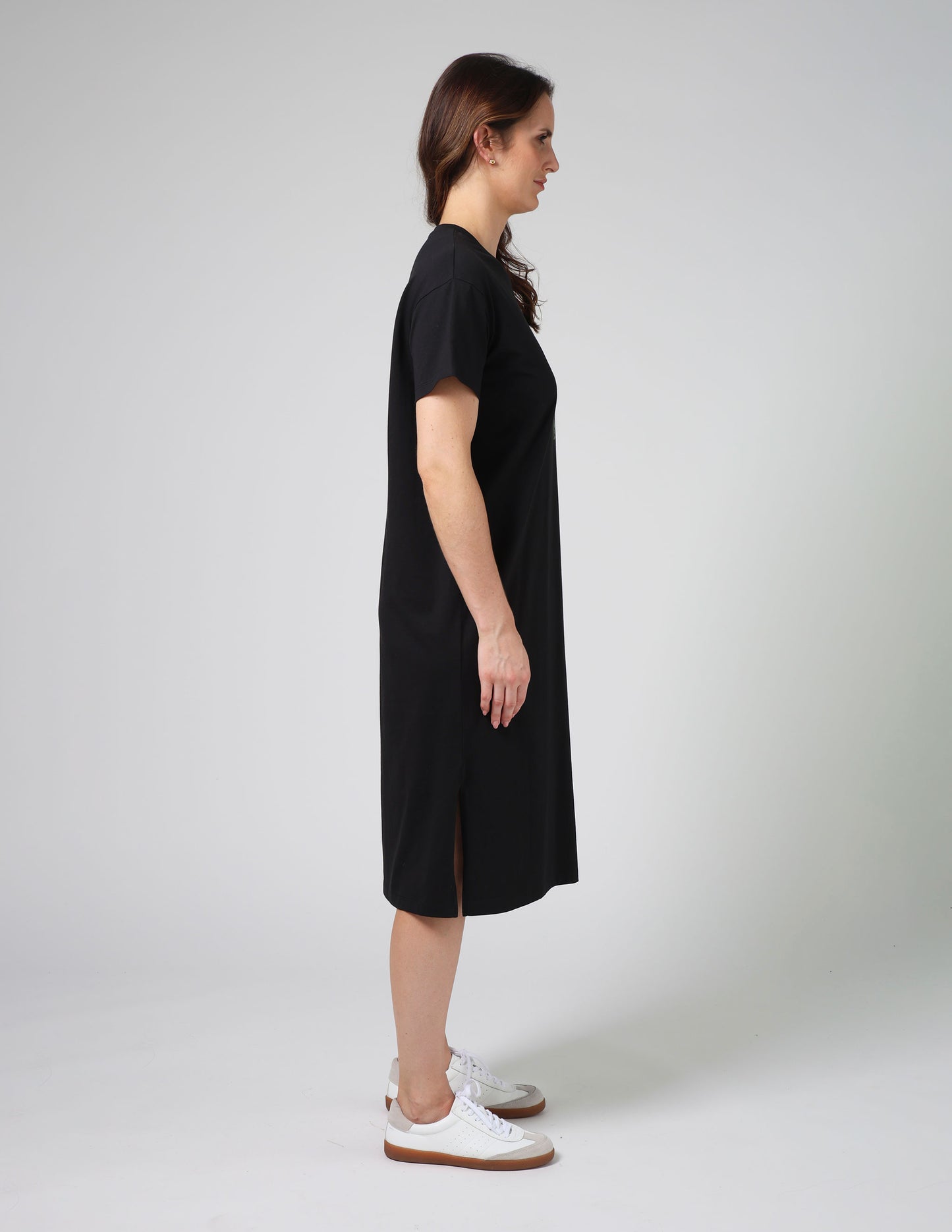 Stella + Gemma Maxi Tee Dress | Black Ibiza Print