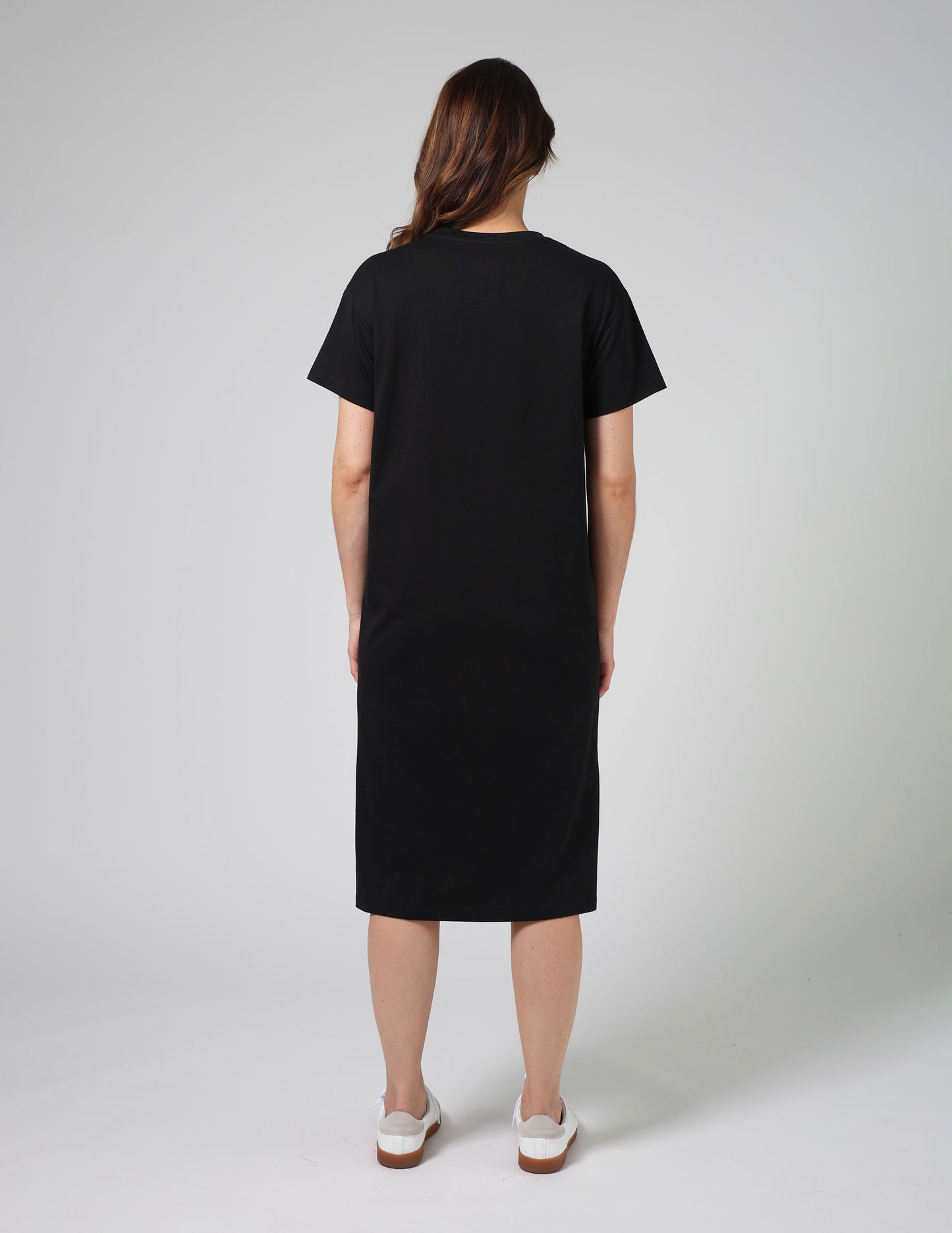 Stella + Gemma Maxi Tee Dress | Black Ibiza Print