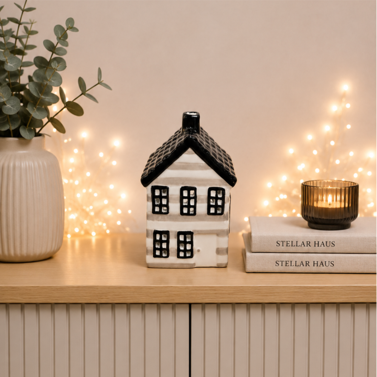 Stellar Haus Linen Cottage Tealight House