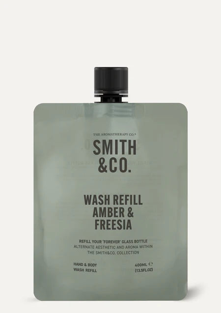 Smith & Co. Wash Refill 400ml | Amber & Freesia