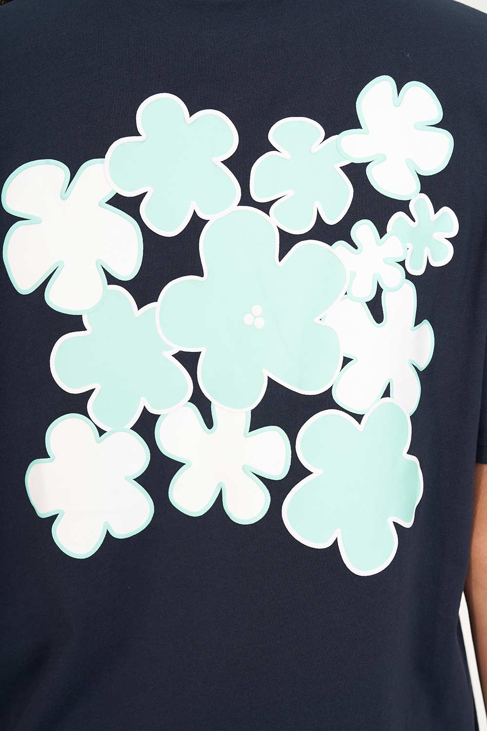 Huffer Classic Tee | Midnight Flowerbomb