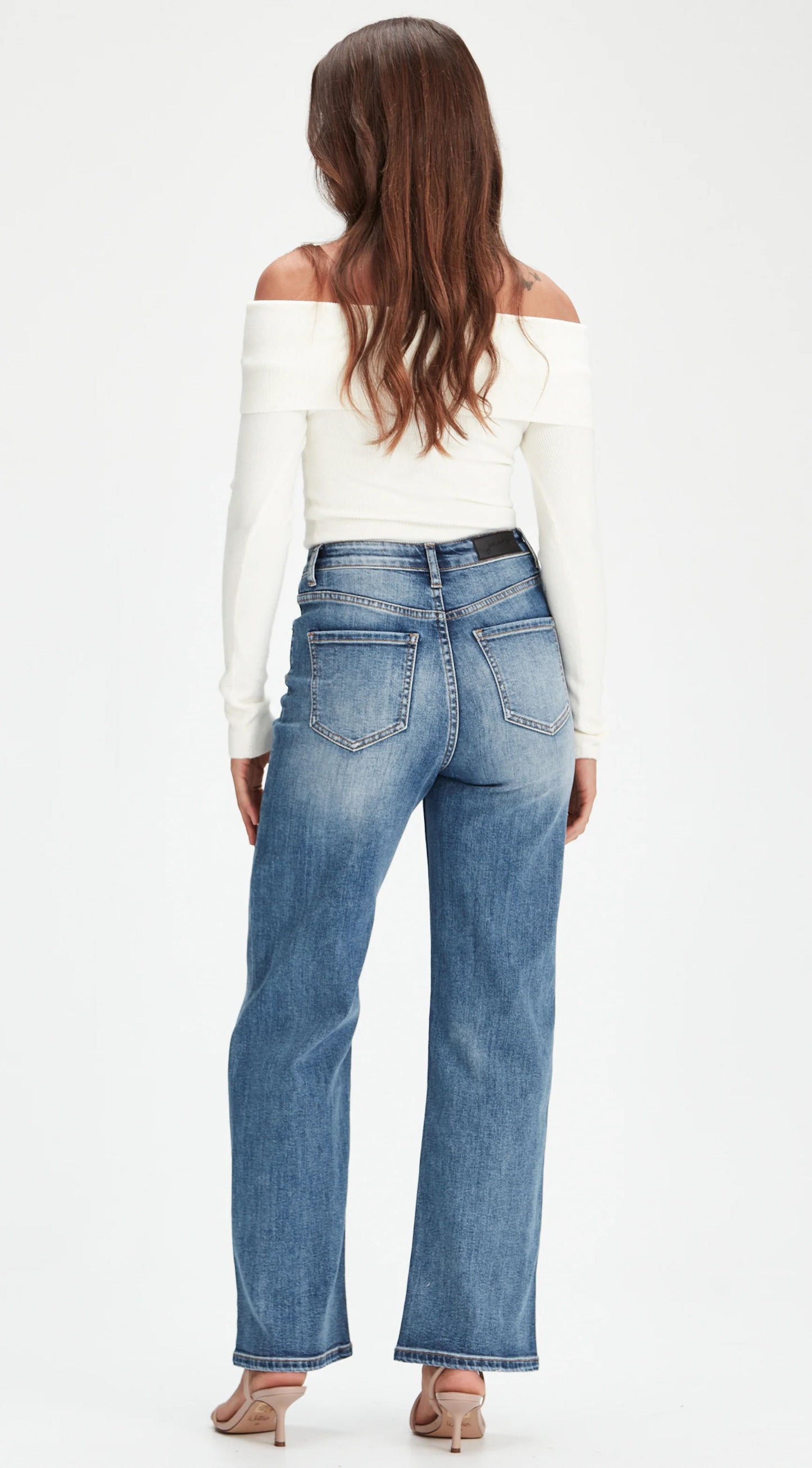 Junkfood Wendy Short Stuff Jean | Denim Blue