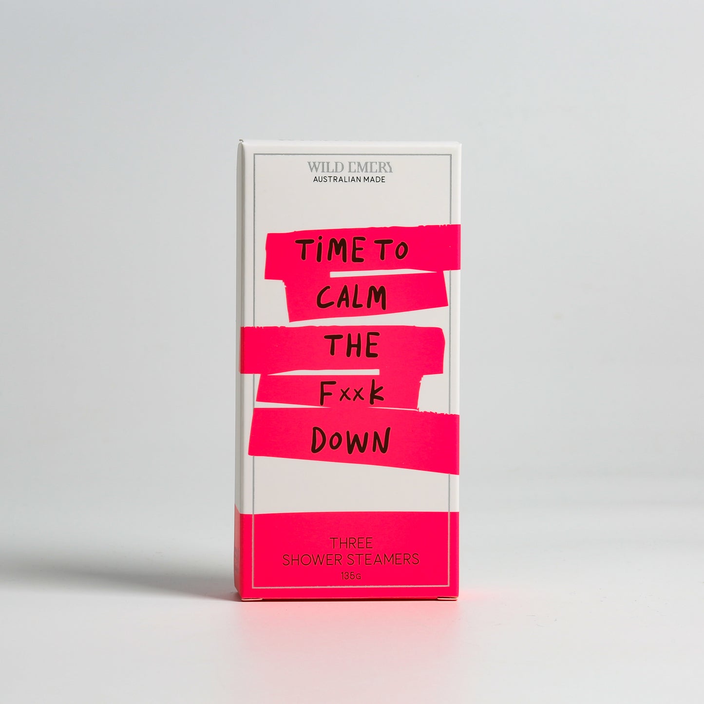 Wild Emery Cheeky Neon Shower Steamer Pack of 3 | TIME TO CALM THE F**K DOWN