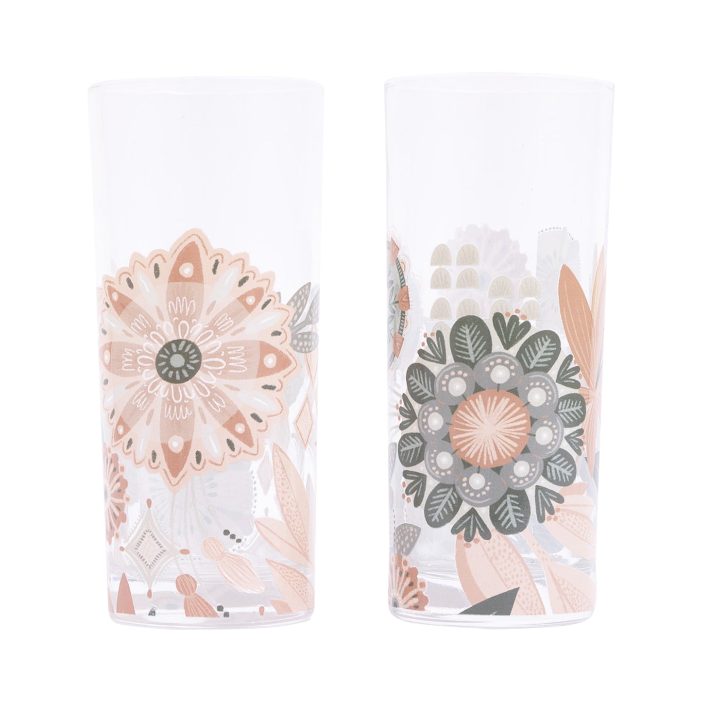 Amber Garden Glasses Set Of 2