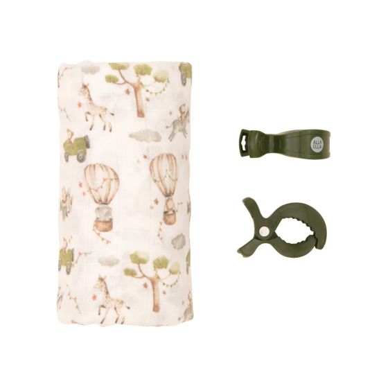 All4Ella Muslin & Pram Peg Box Set | Monkey Carnival