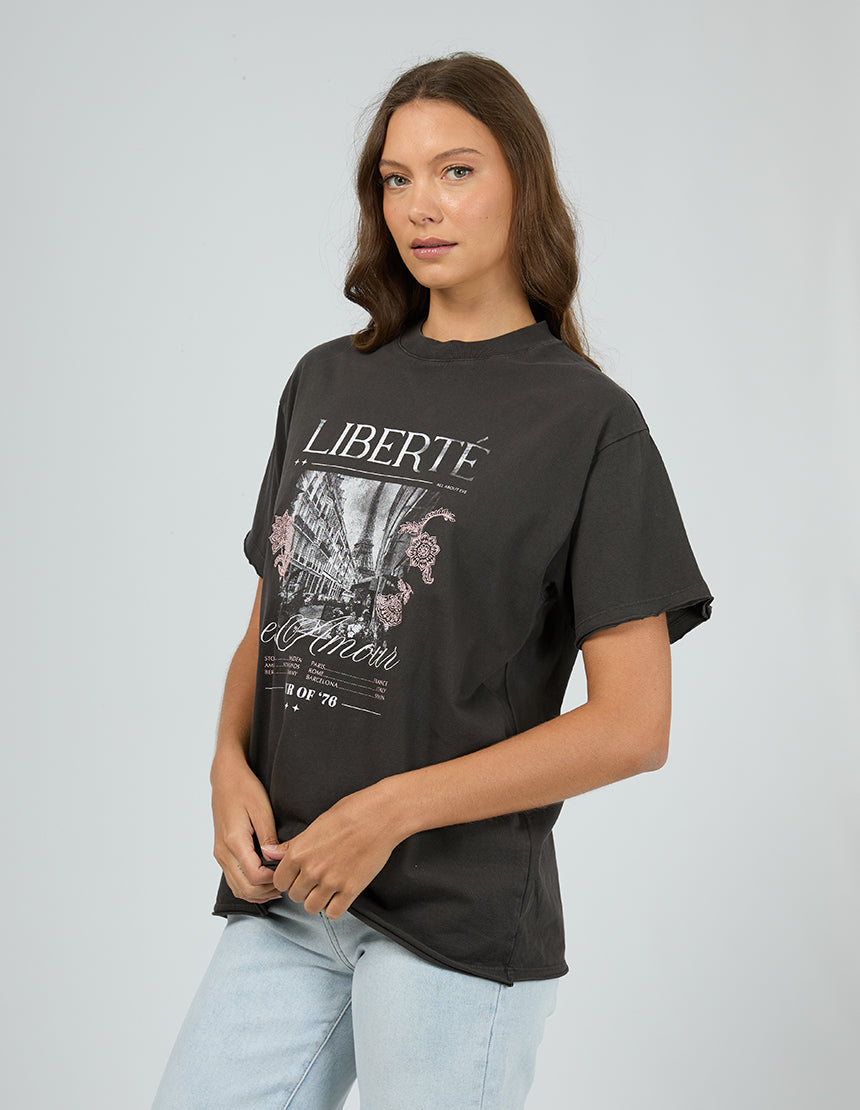 All About Eve Atlas Relaxed Tee | Washed Black