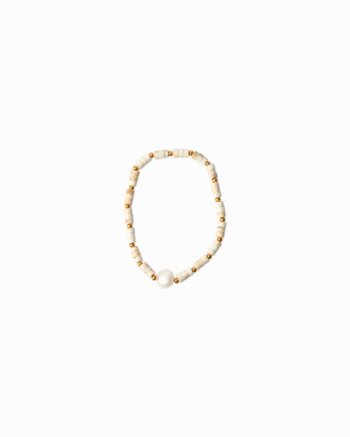 Stella + Gemma Pearl Howlite Bracelet
