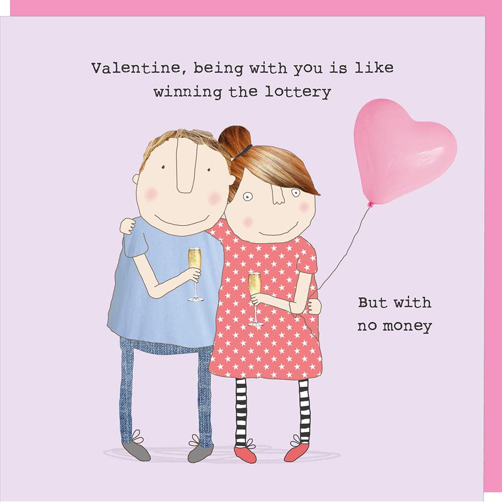 Rosie Made a Thing Greeting Card | Valentine Lottery