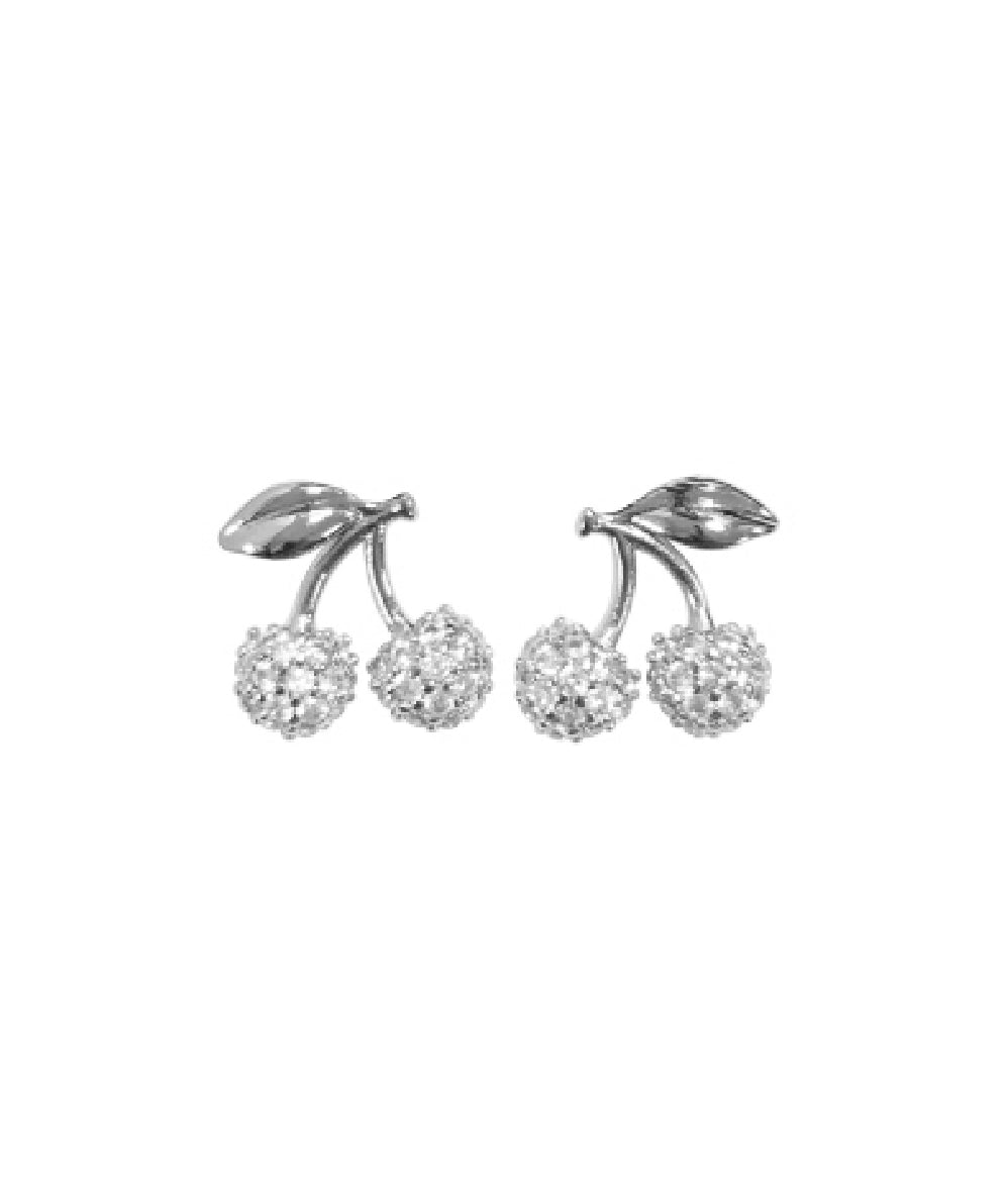 Stella + Gemma Stud Earrings | Crystal Cherries