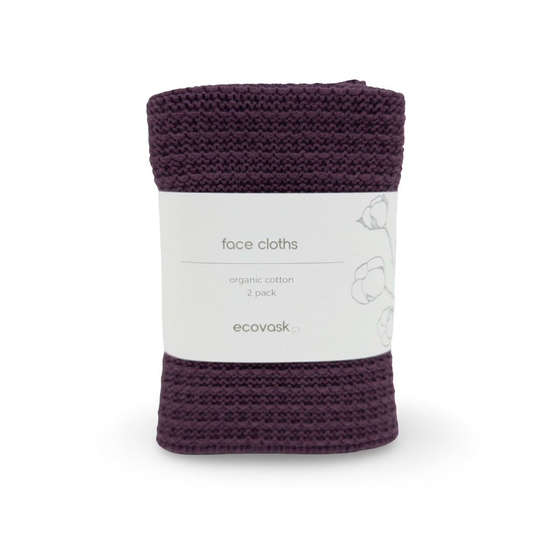 Ecovask Face Cloths - 2 pack