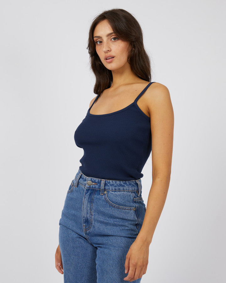 All About Eve Baby Rib Cami | Navy