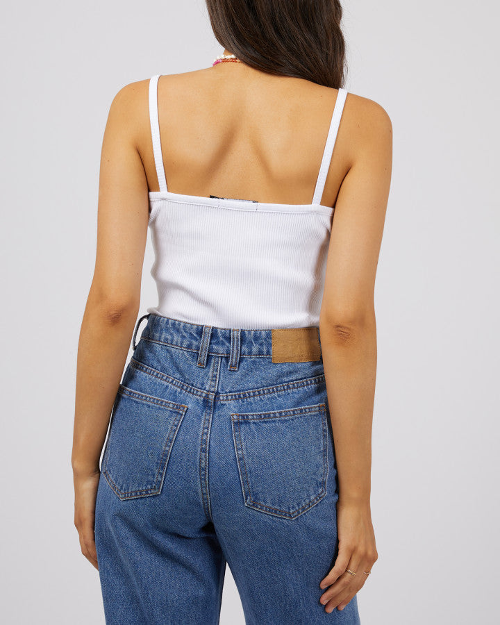 All About Eve Baby Rib Cami | White