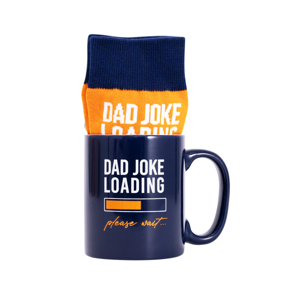 Fathers Day Joke Loading Mug & Sock Set