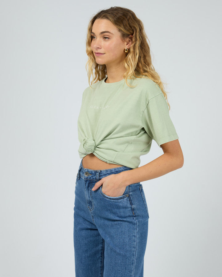 Silent Theory Logo Tee | Sage